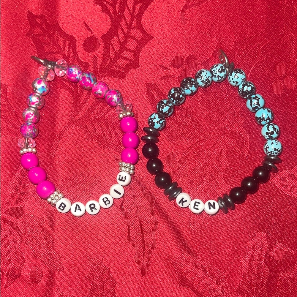 Barbie and Ken Beaded Bracelets